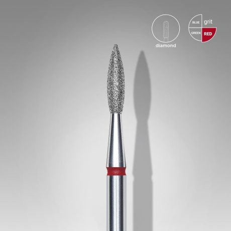 Elmas Sivri Alev Freze Kırmızı Çap 2.1 mm